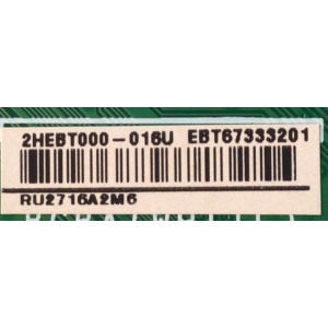 MAIN PARA SMART TV LG 4K RESOLUCION (3840 X 2160) / NUMERO DE PARTE EBT67333201 / EAX69763506 / 2HEBT000-016U / RU2716A2M6 / 67333201 / DISPLAY LC860DQR(SP)(A1) / MODELO 86UQ7590PUD.BUSYLKR / 86UQ7070ZUD.BUSYLKR